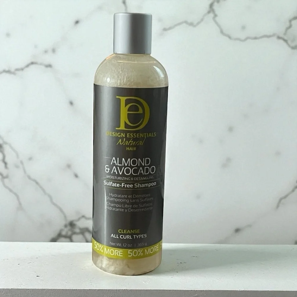 Design Essentials Natural Hair Almond & Avocado Sulfate-Free Shampoo 12Oz